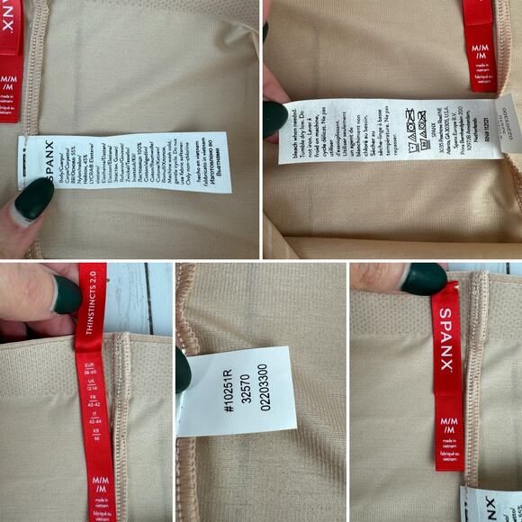 NWT Spanx Champagne Beige Invisible Shaping Brief Panty Size Medium - Picture 10 of 10
